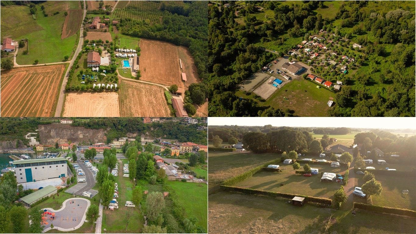 campeggi dall'alto
