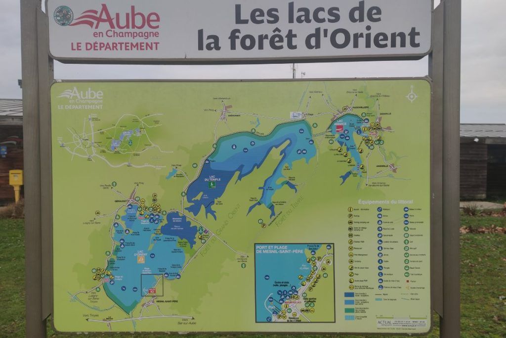 I tre laghi sulla cartina